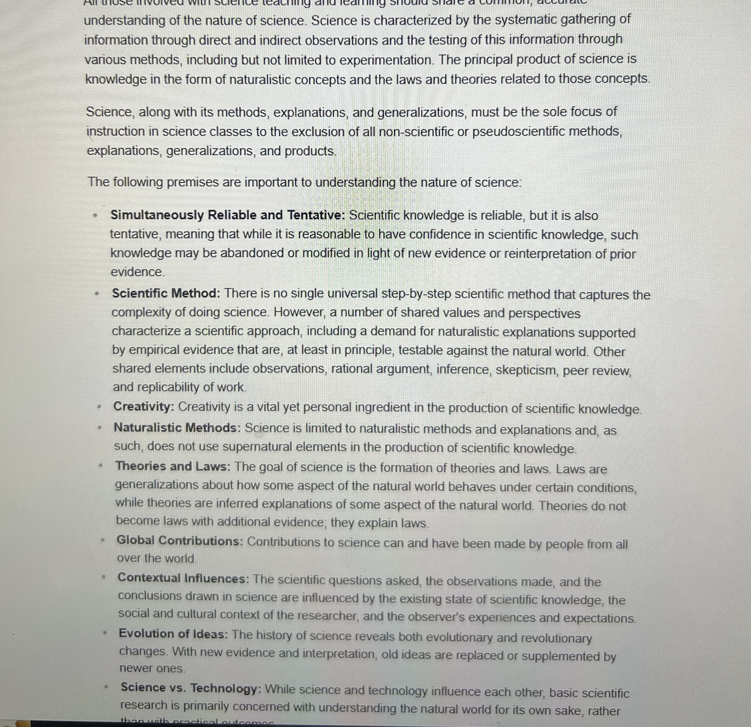 What does it mean for scientific knowledge to be