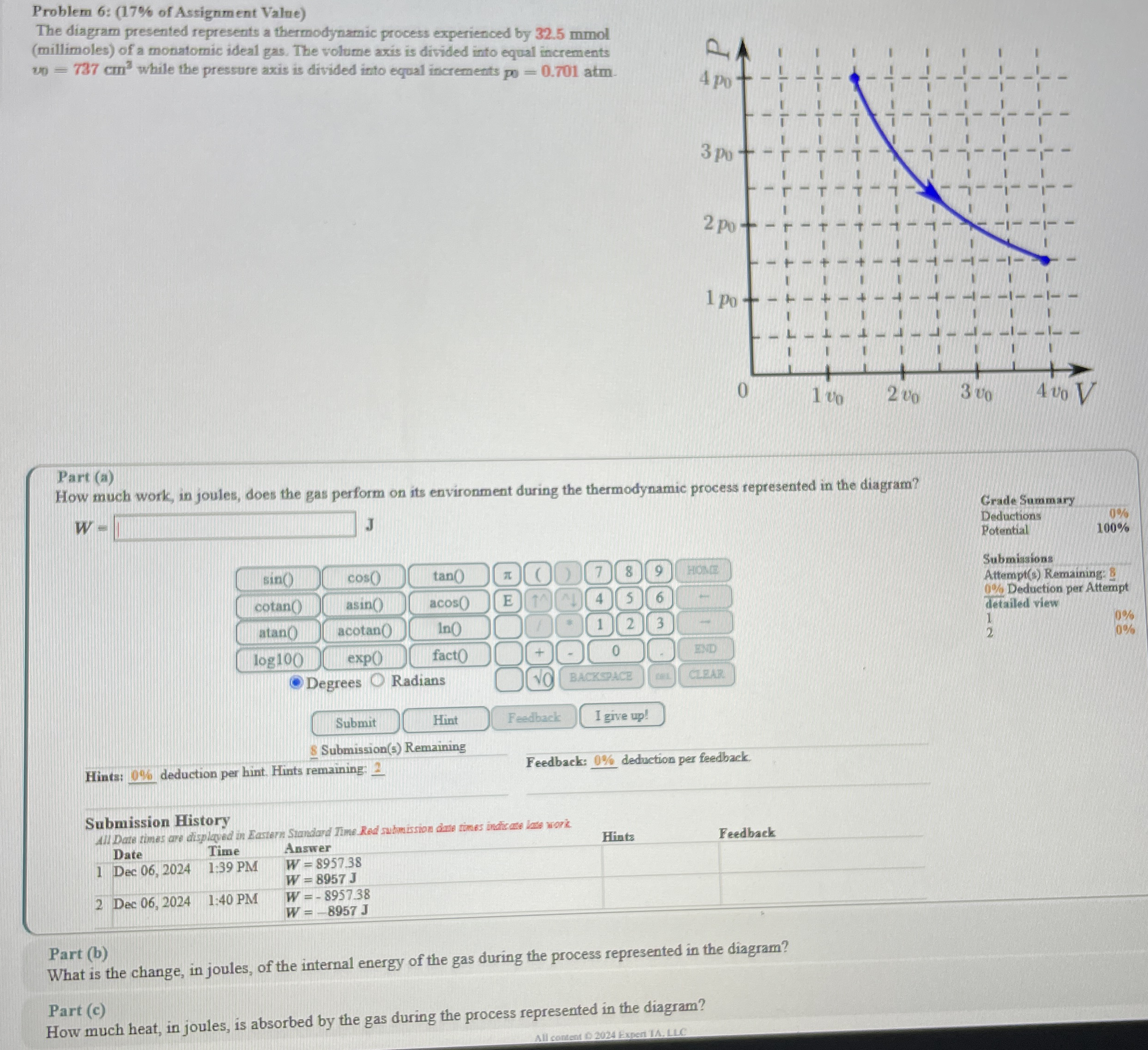 Problem 6 : ( 1 7 % of Assignment Value ) The