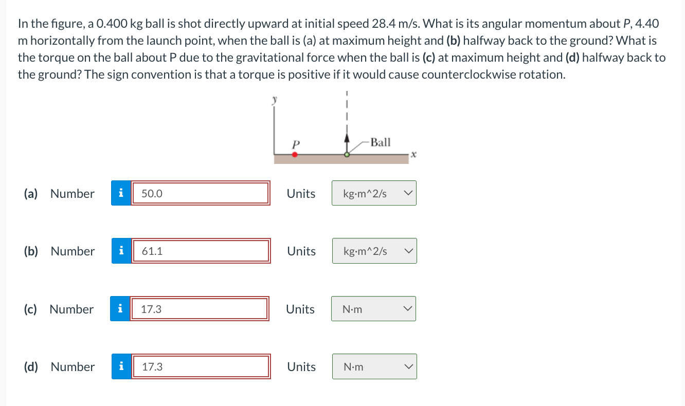 In the figure, a 0 . 4 0 0 kg ball is shot