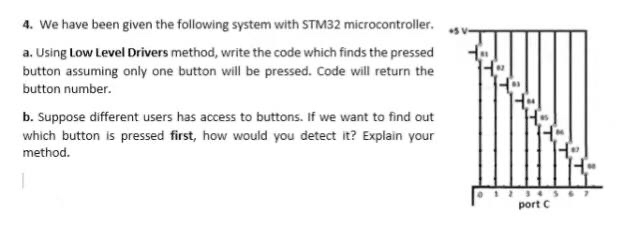 We have been given the following system with STM