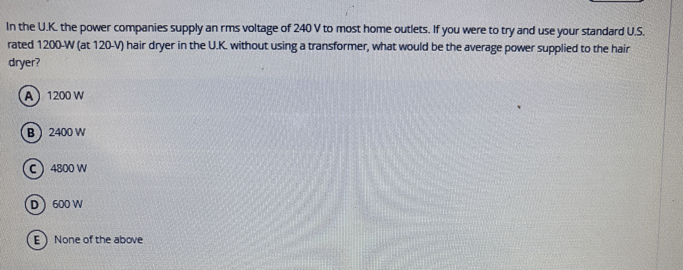 In the U . K the power companies supply an rms