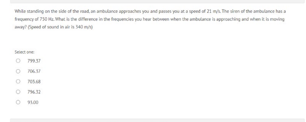 While standing on the side of the road, an