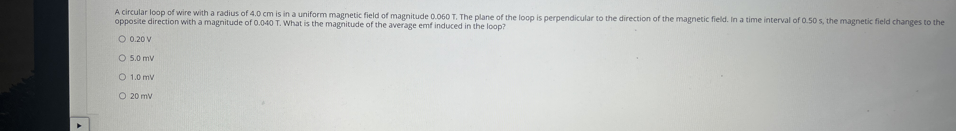opposite direction with a magnitude of 0 . 0 4 0