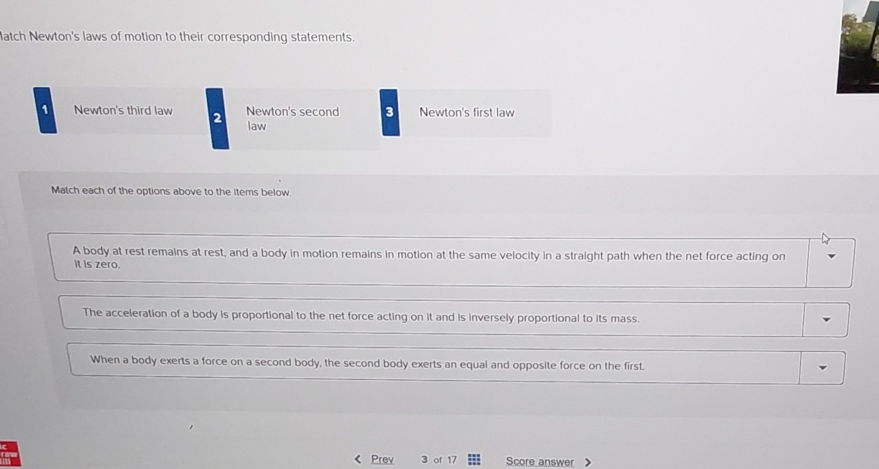 latch Newton's laws of motion to their