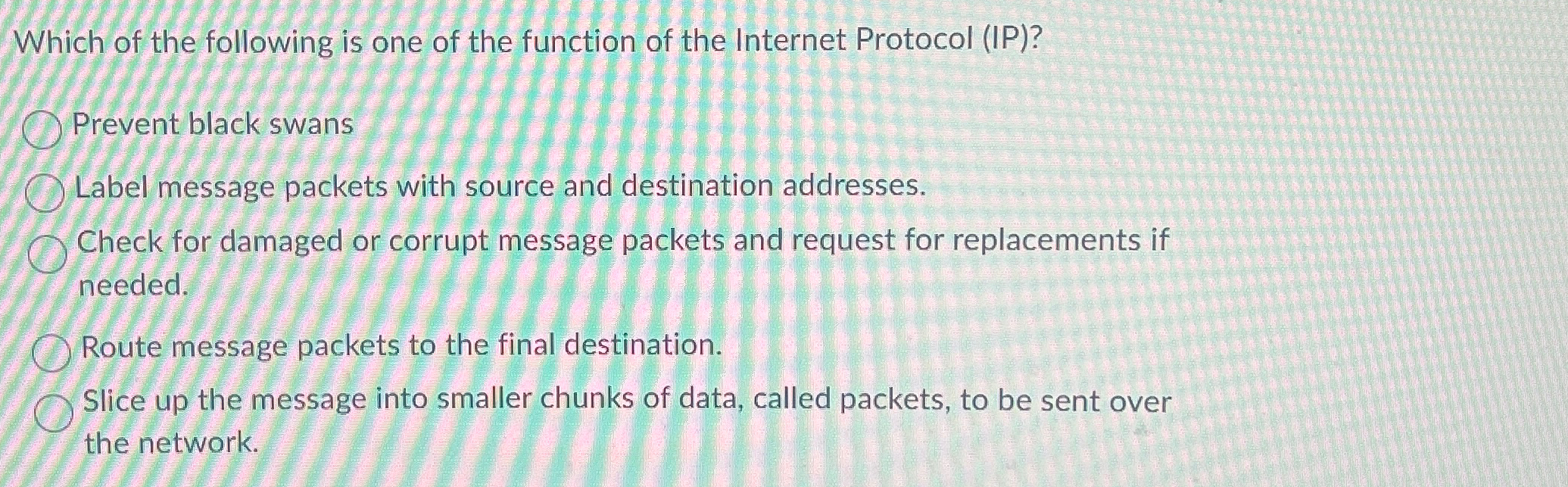 Which of the following is one of the function of
