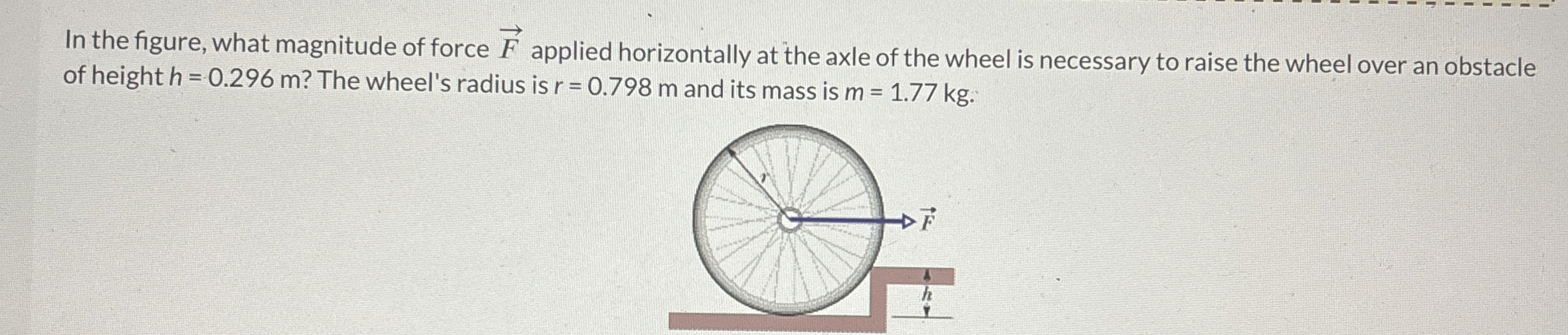 In the figure, what magnitude of force vec ( F )