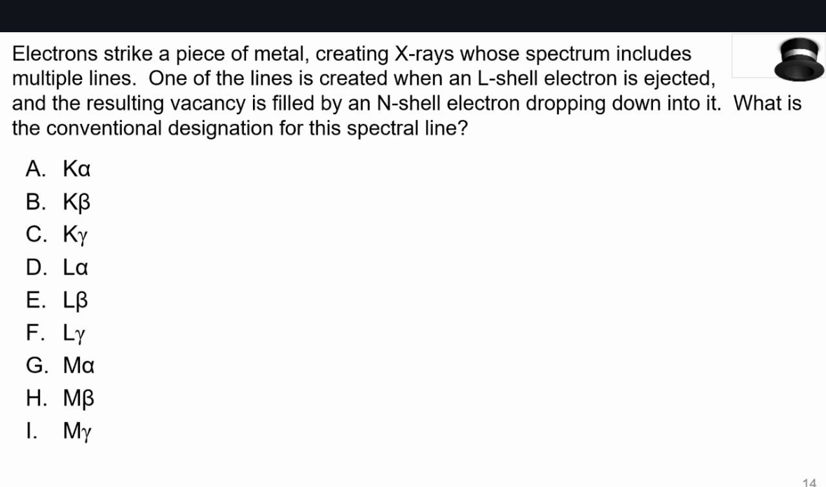 Electrons strike a piece of metal, creating X -