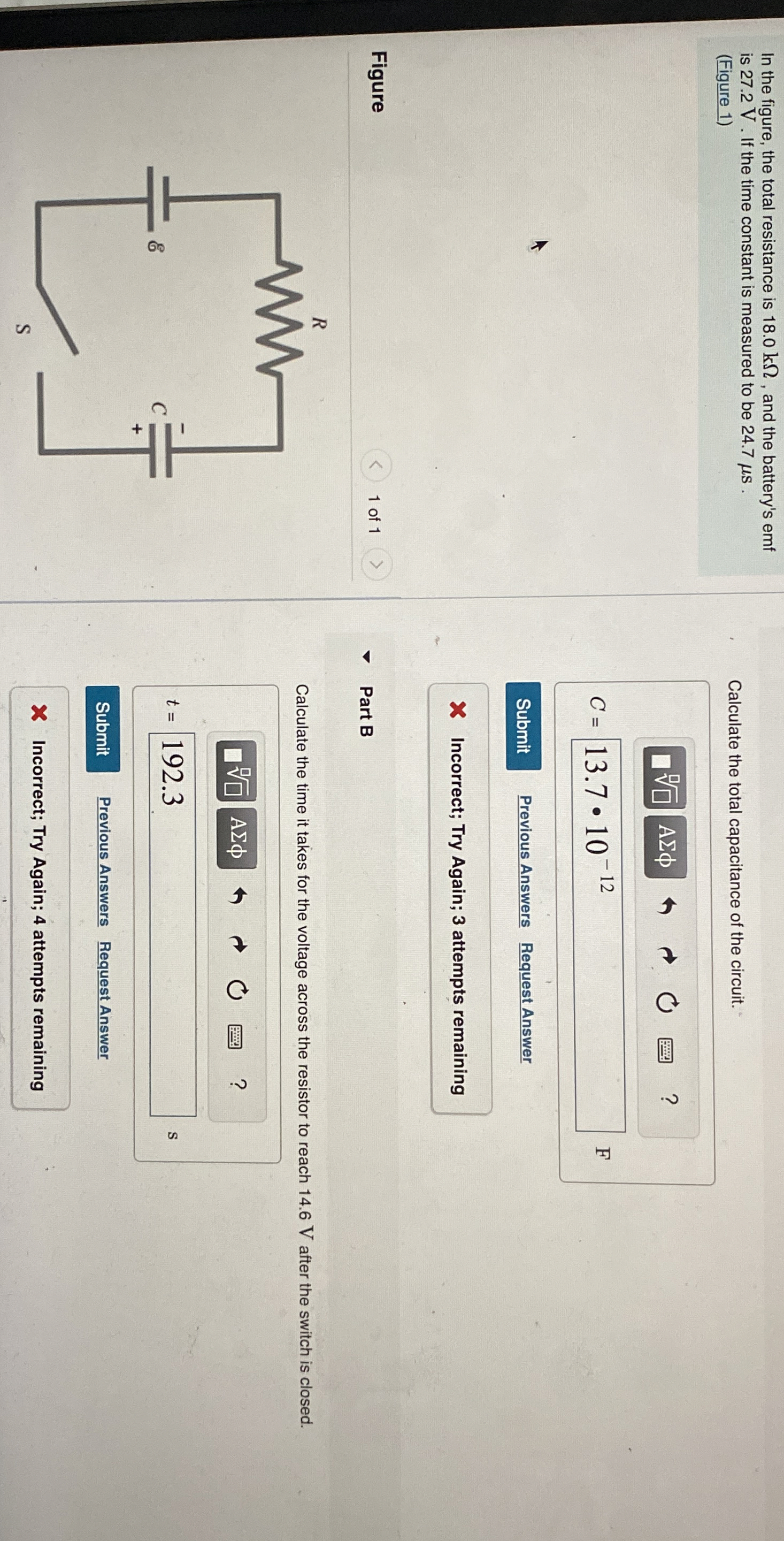 In the figure, the total resistance is 1 8 . 0 k