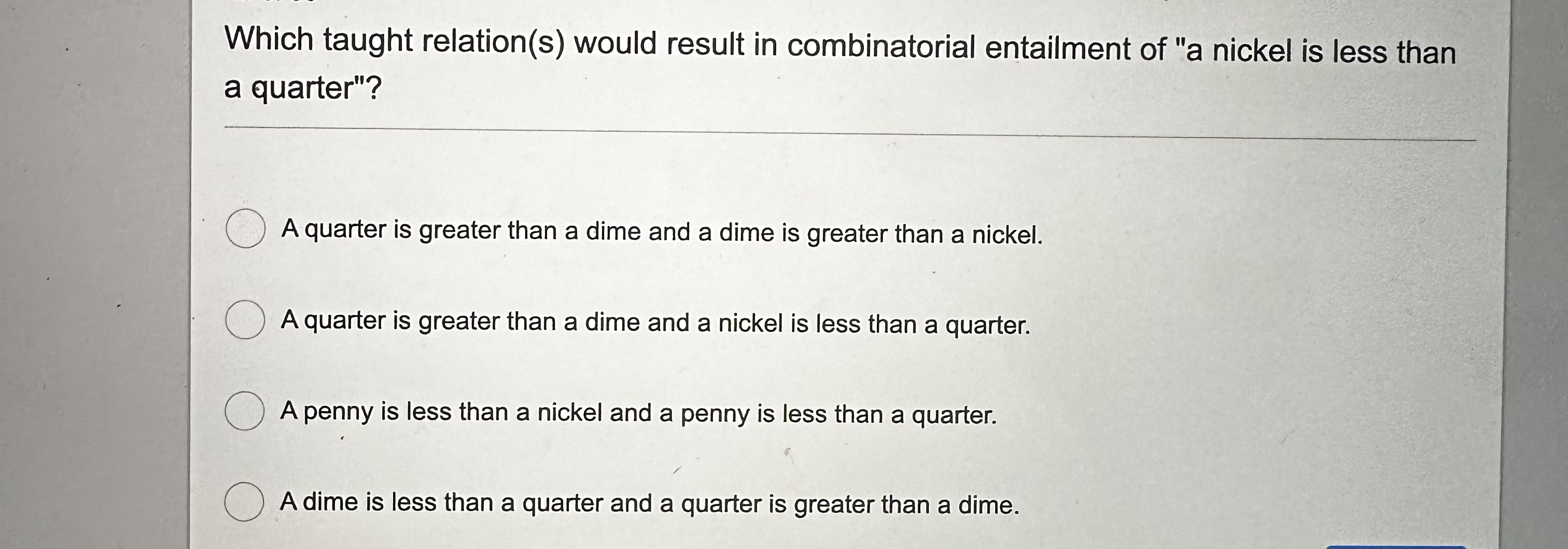 Which taught relation ( s ) would result in