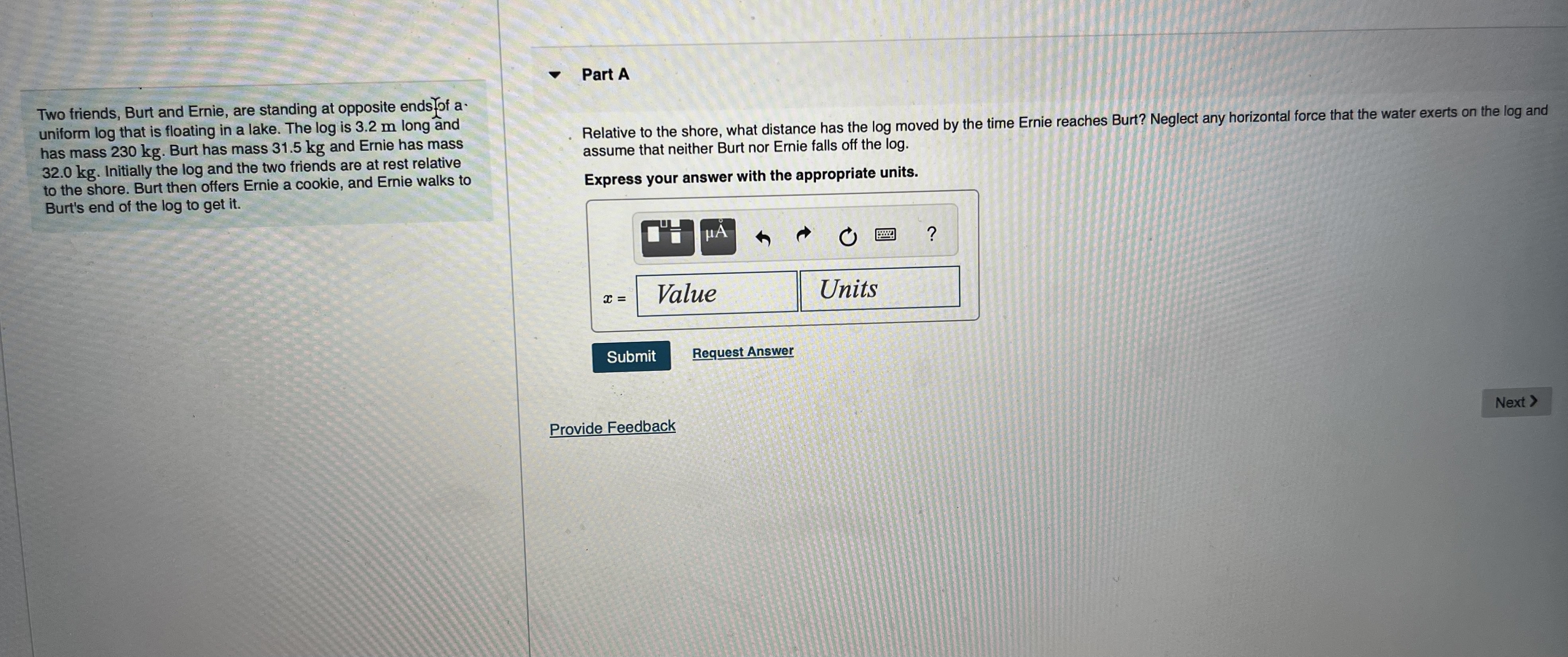 Two friends, Burt and Ernie, are standing at