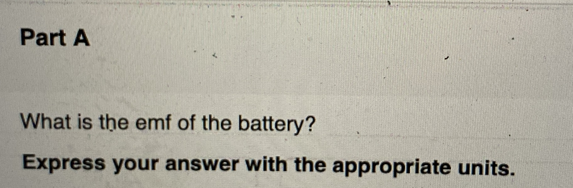 A battery has emf E and internal resistance r = 2