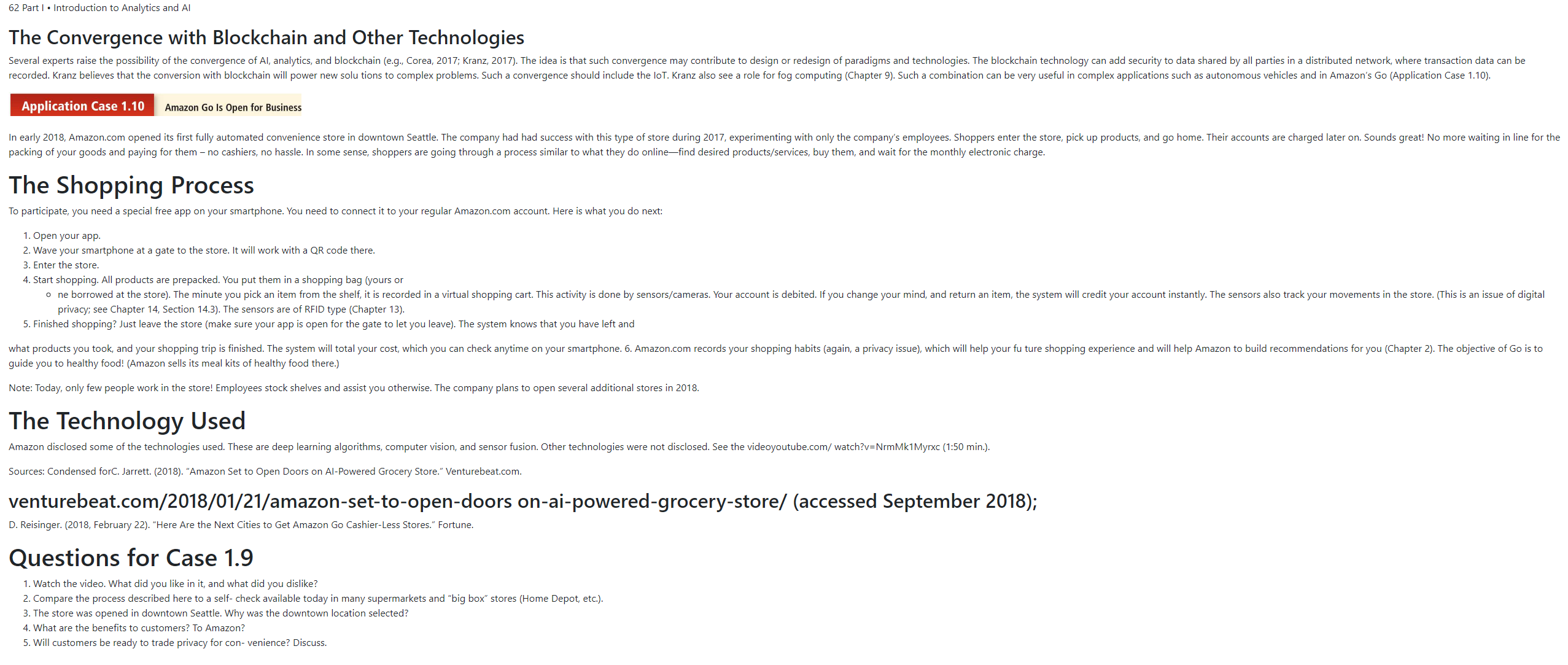 6 2 Part I * Introduction to Analytics and AI The