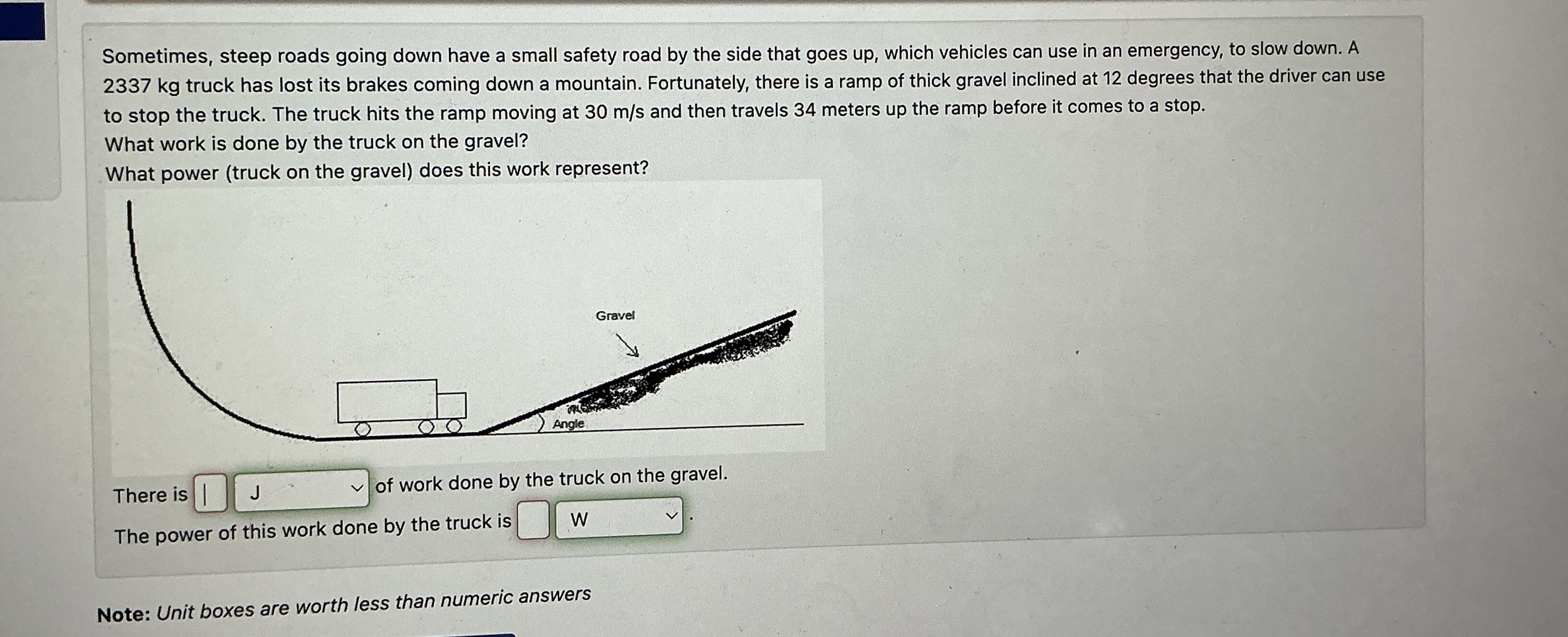 Sometimes, steep roads going down have a small