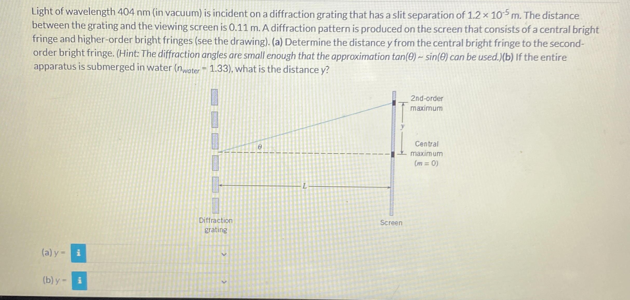 Light of wavelength 4 0 4 nm ( in vacuum ) is