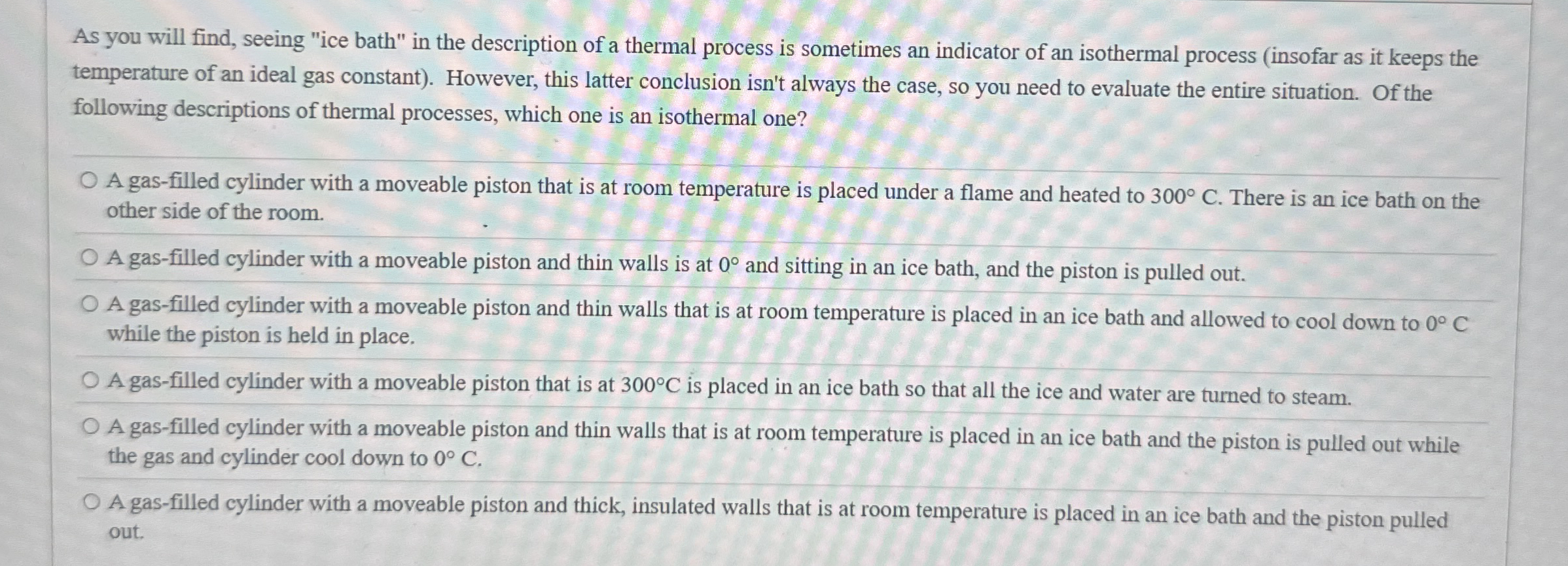 As you will find, seeing "ice bath" in the