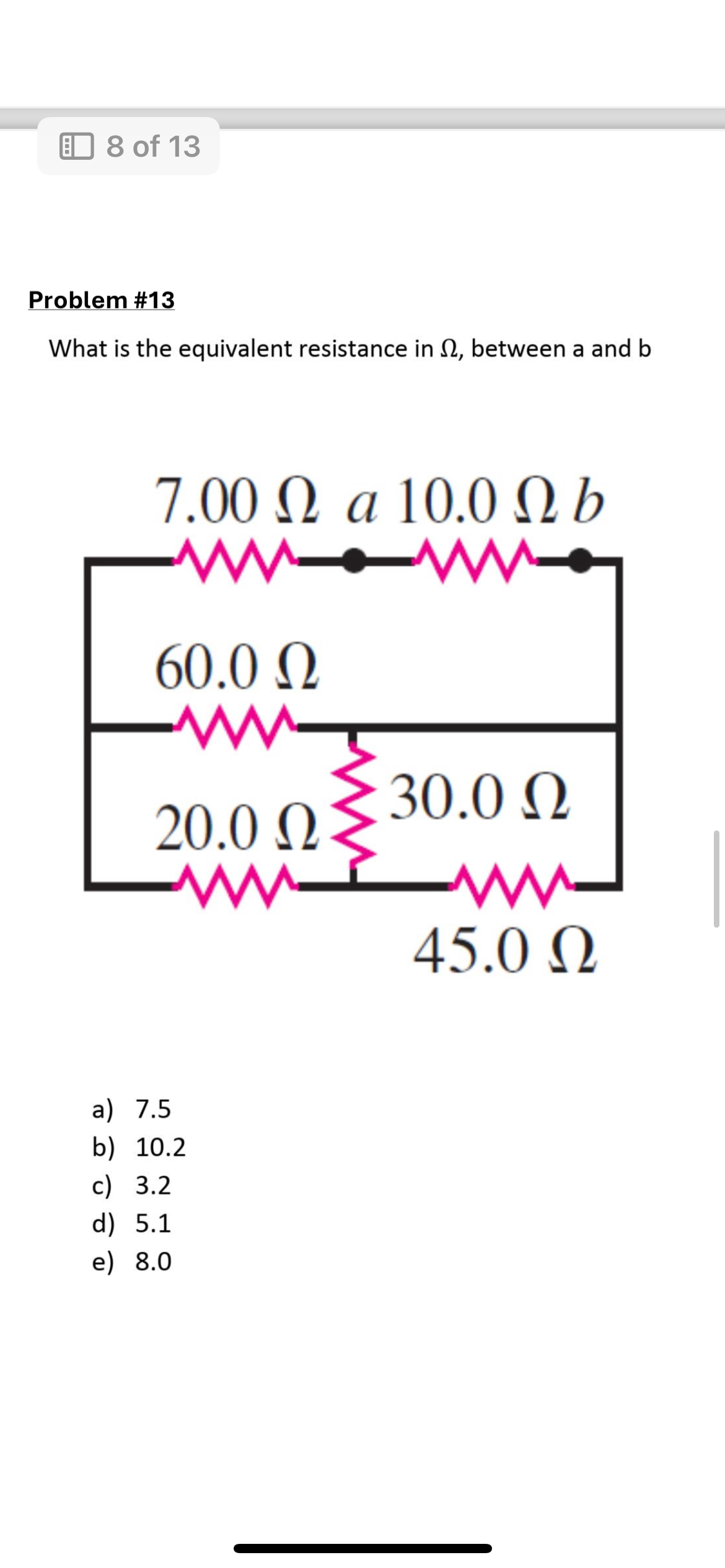 8 of 1 3 Problem # 1 3 What is the equivalent