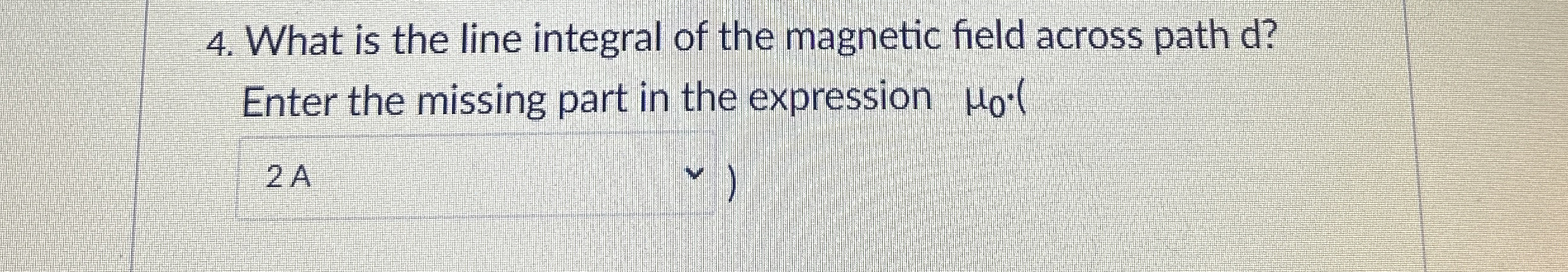 What is the line integral of the magnetic field