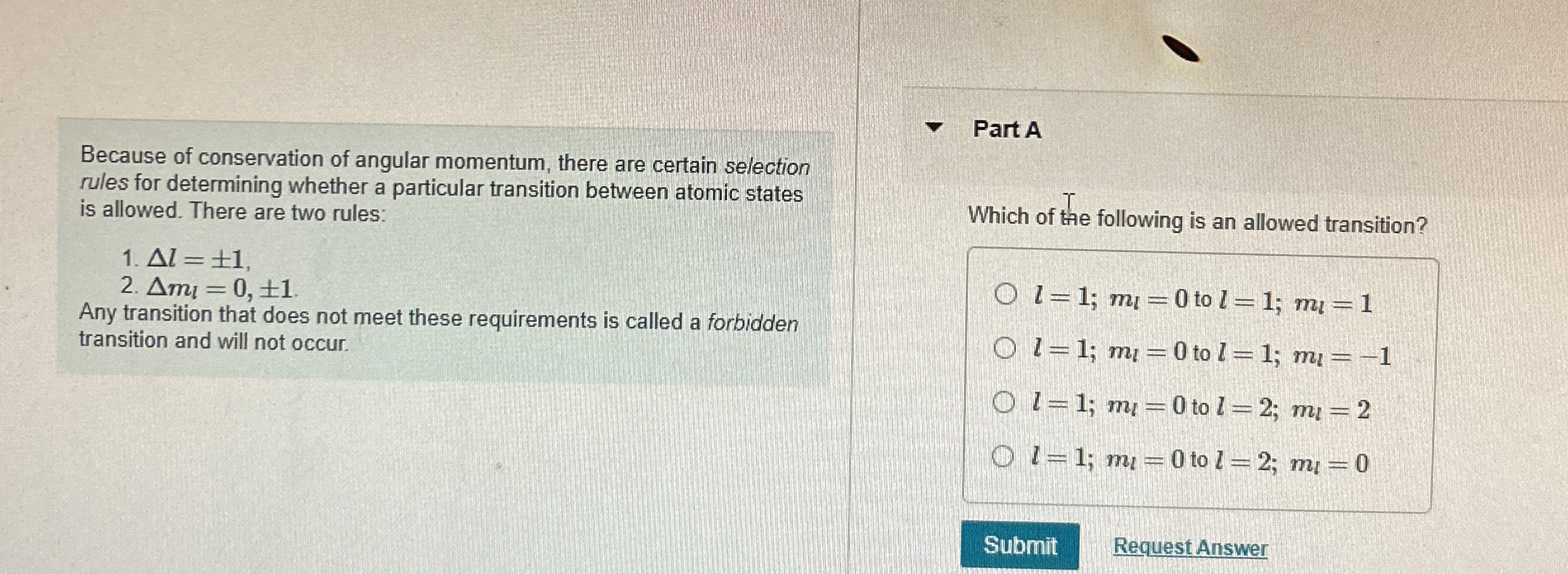 Because of conservation of angular momentum,