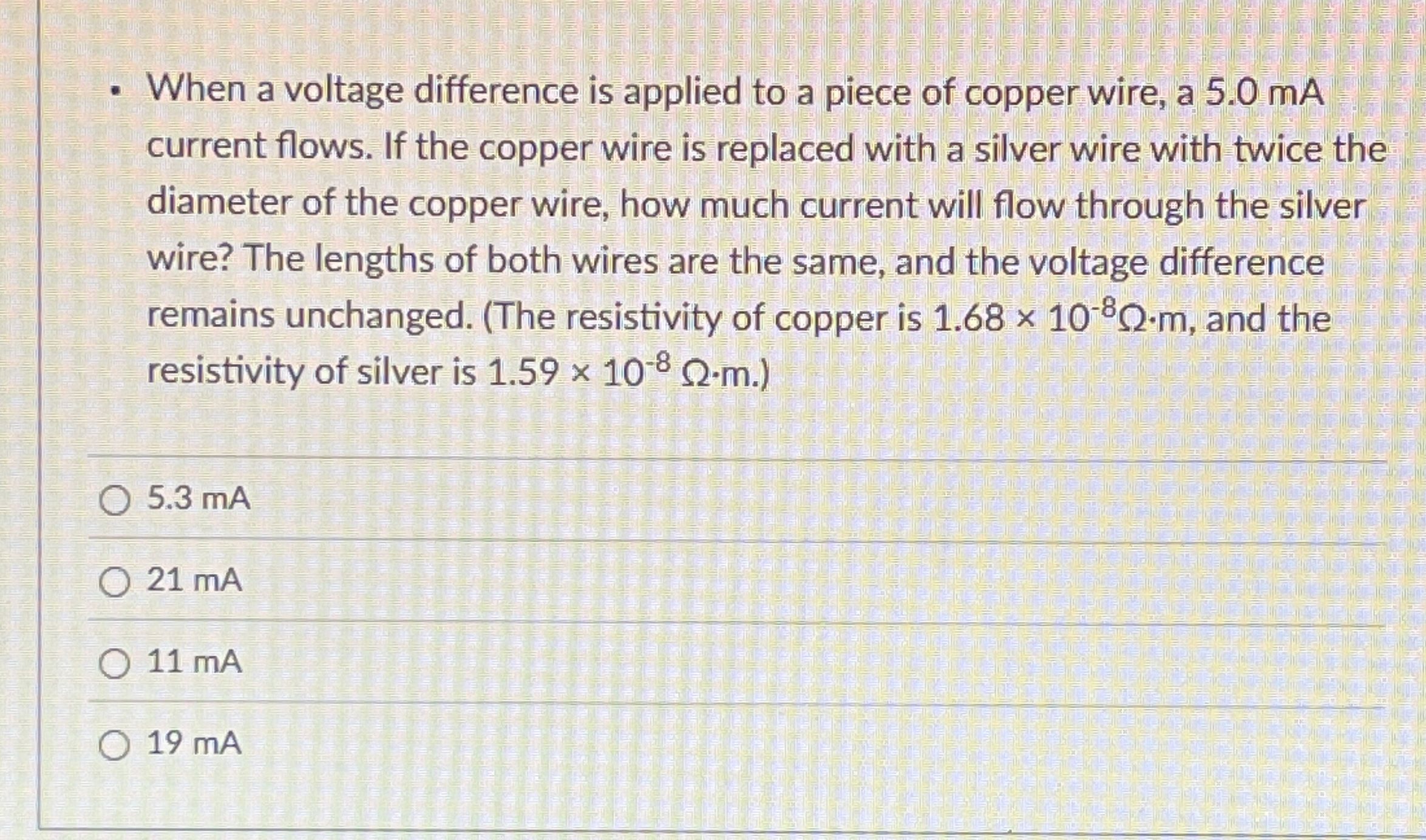 When a voltage difference is applied to a piece