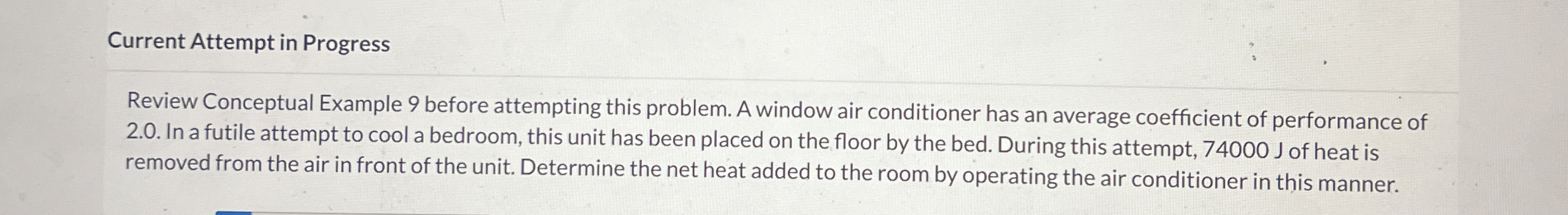 A window air conditioner has an average