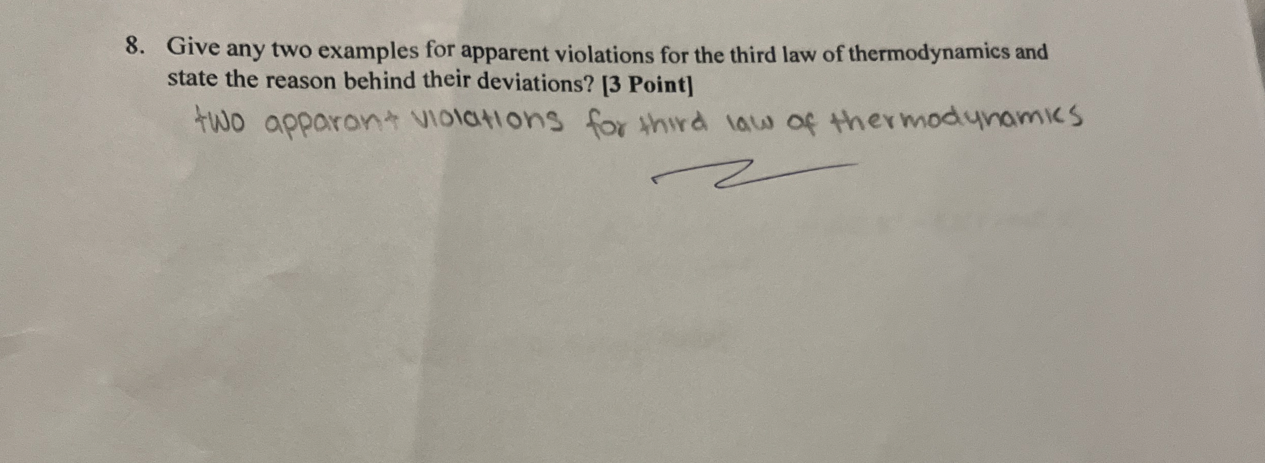 Give any two examples for apparent violations for