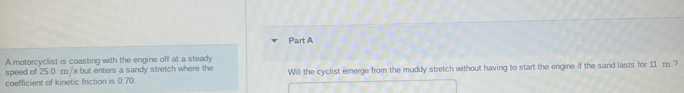 A motorcyclist is coasting with the engine off at