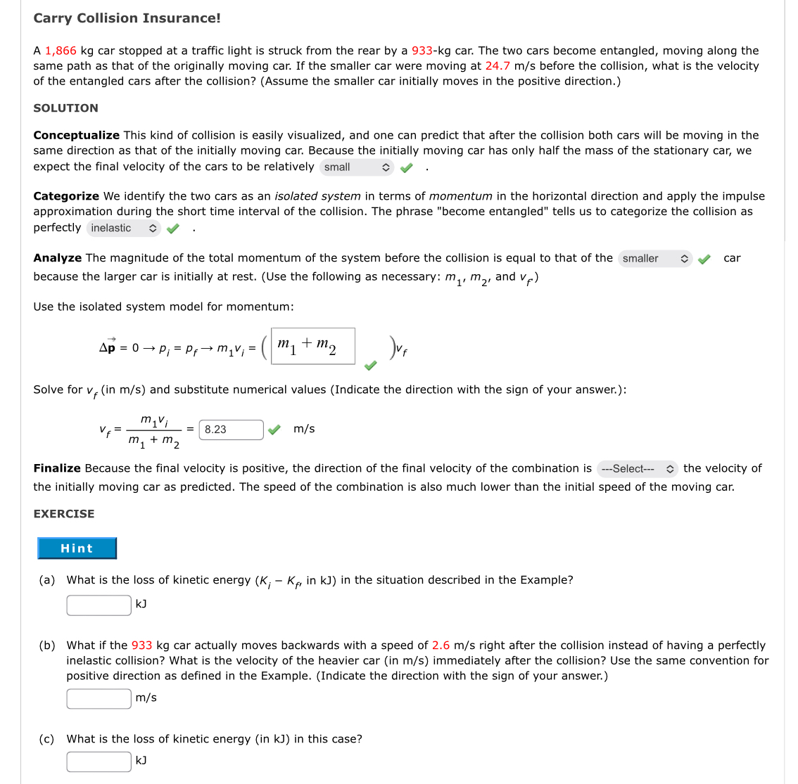 Carry Collision Insurance! A 1 , 8 6 6 k g car