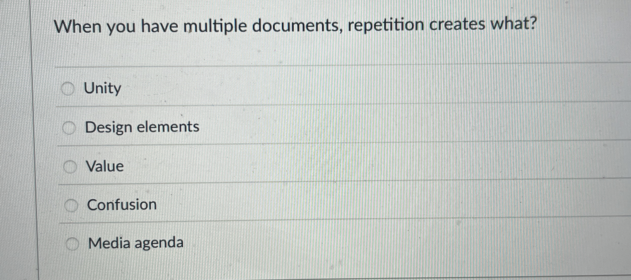 When you have multiple documents, repetition