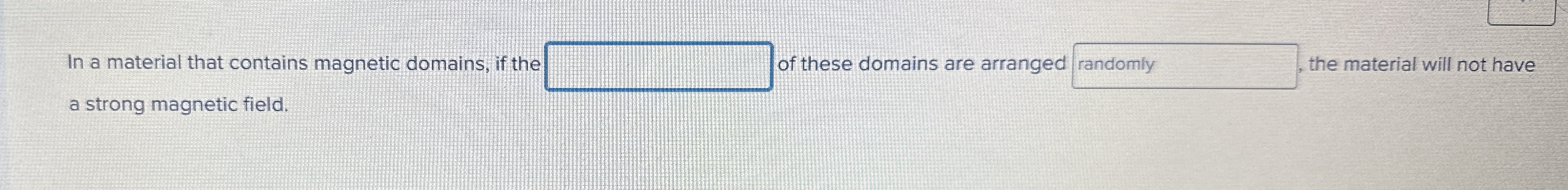 In a material that contains magnetic domains, if