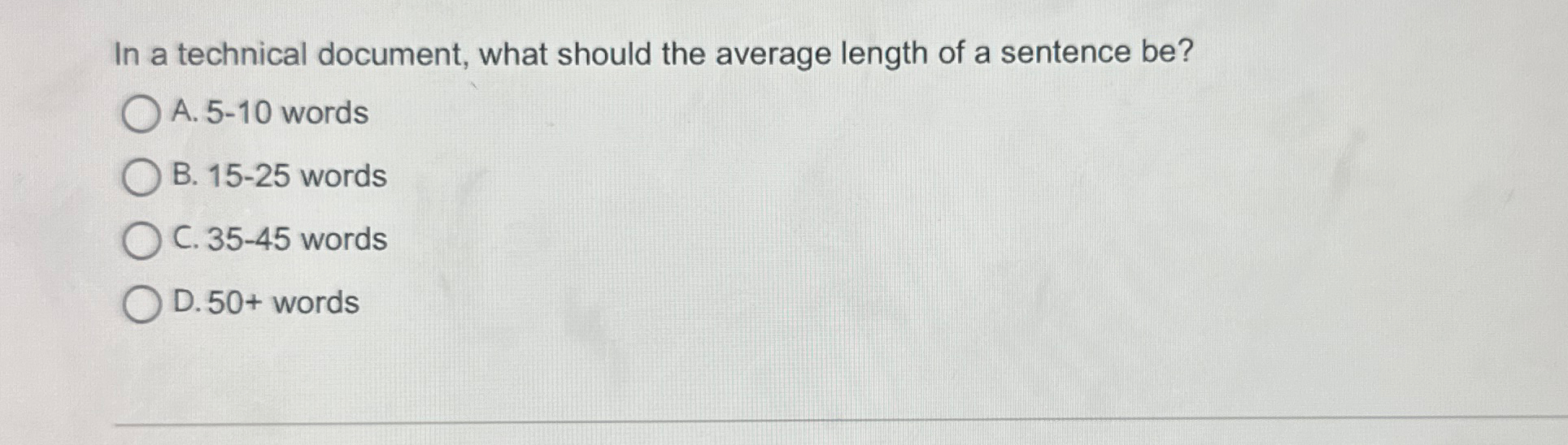 In a technical document, what should the average