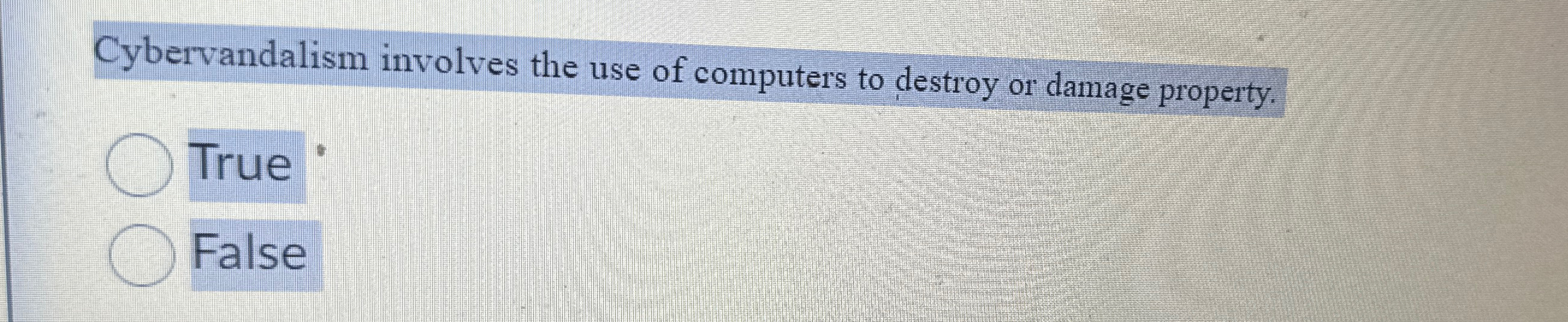 Cybervandalism involves the use of computers to