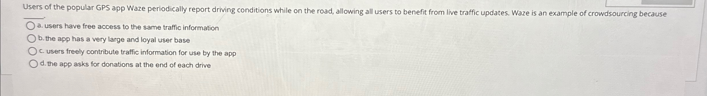 Users of the popular GPS app Waze periodically