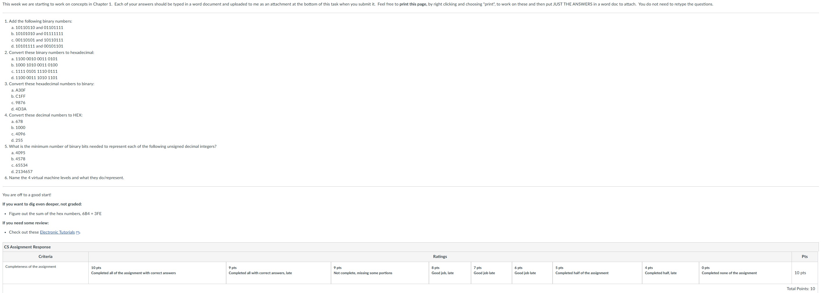 Each of your answers should be typed in a word