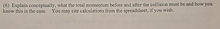 ( 6 ) Explain conceptually, what the total