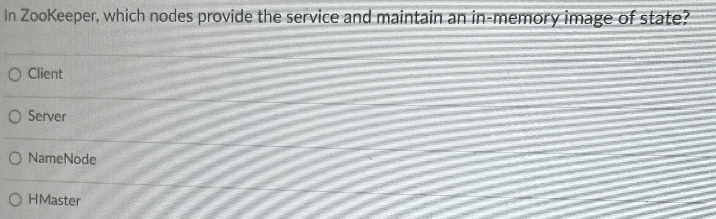 In Zookeeper, which nodes provide the service and