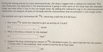 During the testing process for some