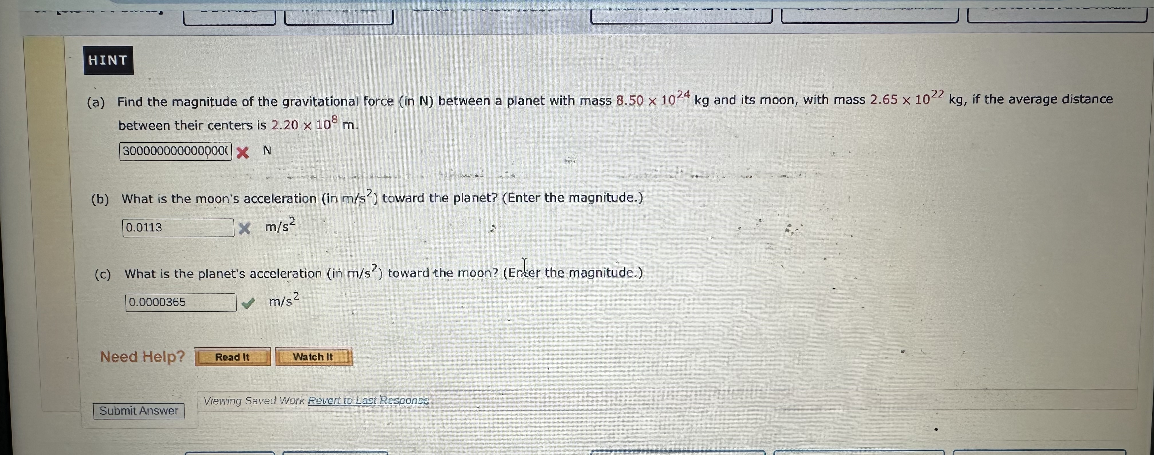 HINT ( a ) Find the magnitude of the