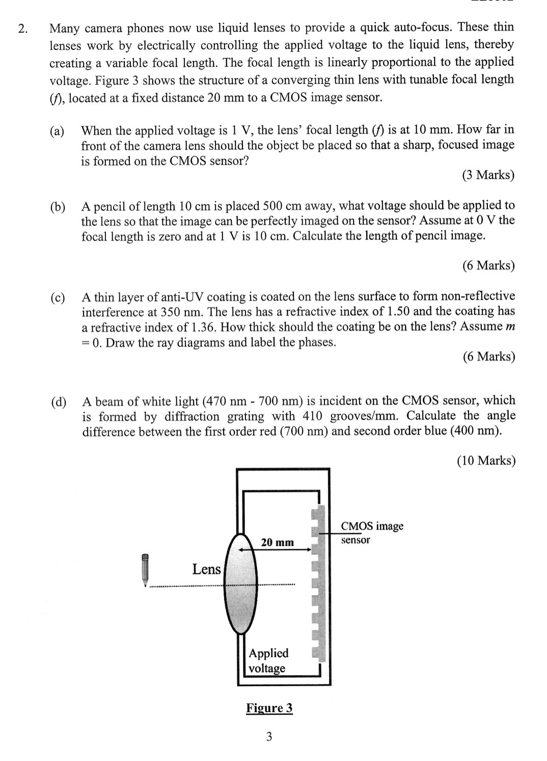 2 . Many camera phones now use liquid lenses to