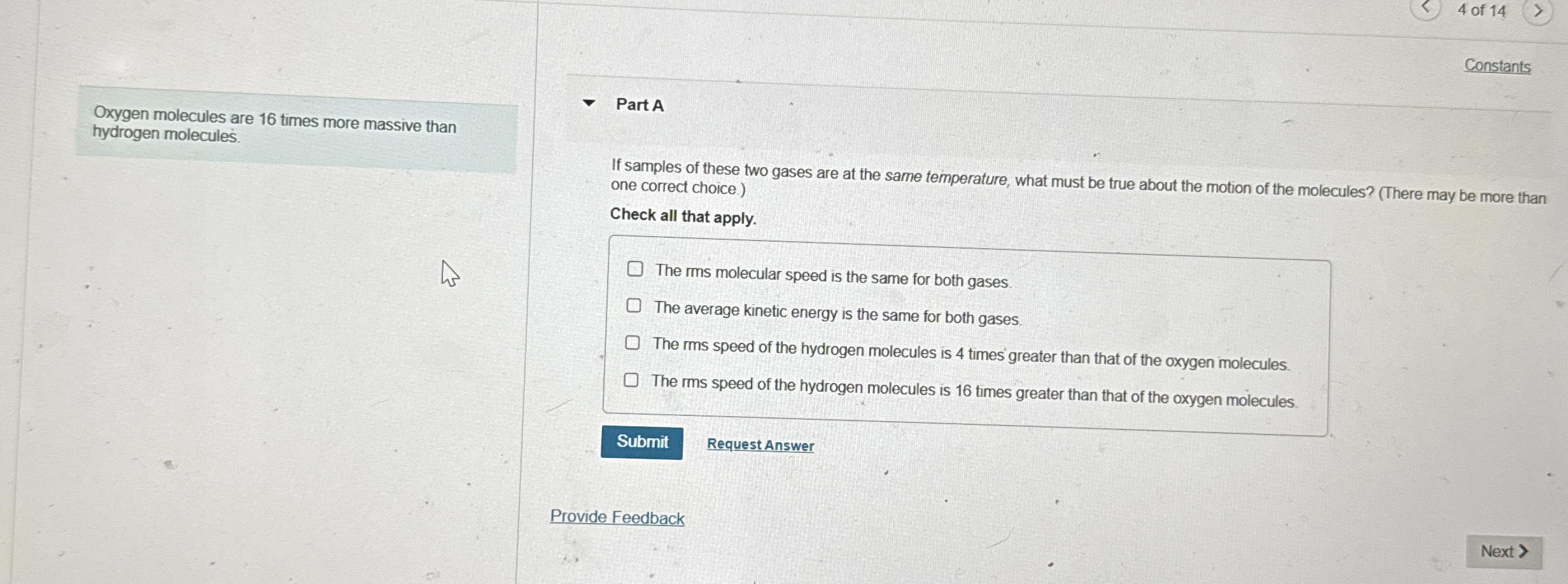 4 of 1 4 Oxygen molecules are 1 6 times more