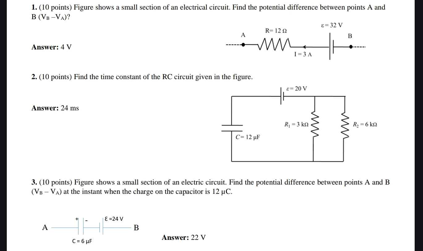 ( 1 0 points ) Figure shows a small section of an