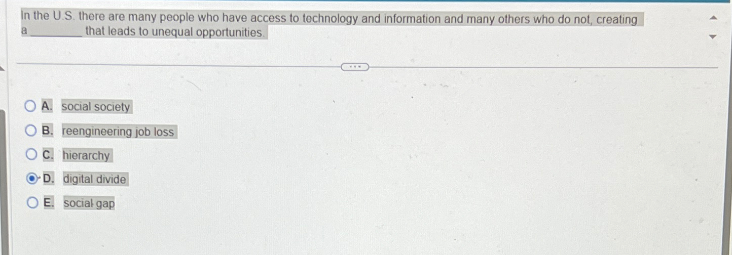 In the U . S . there are many people who have