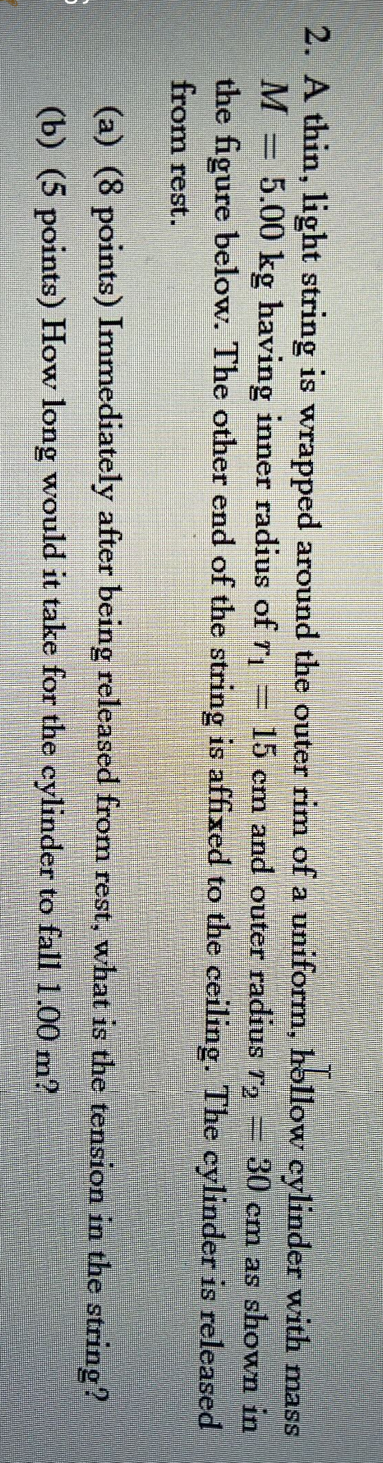 A thin, light string is wrapped around the outer