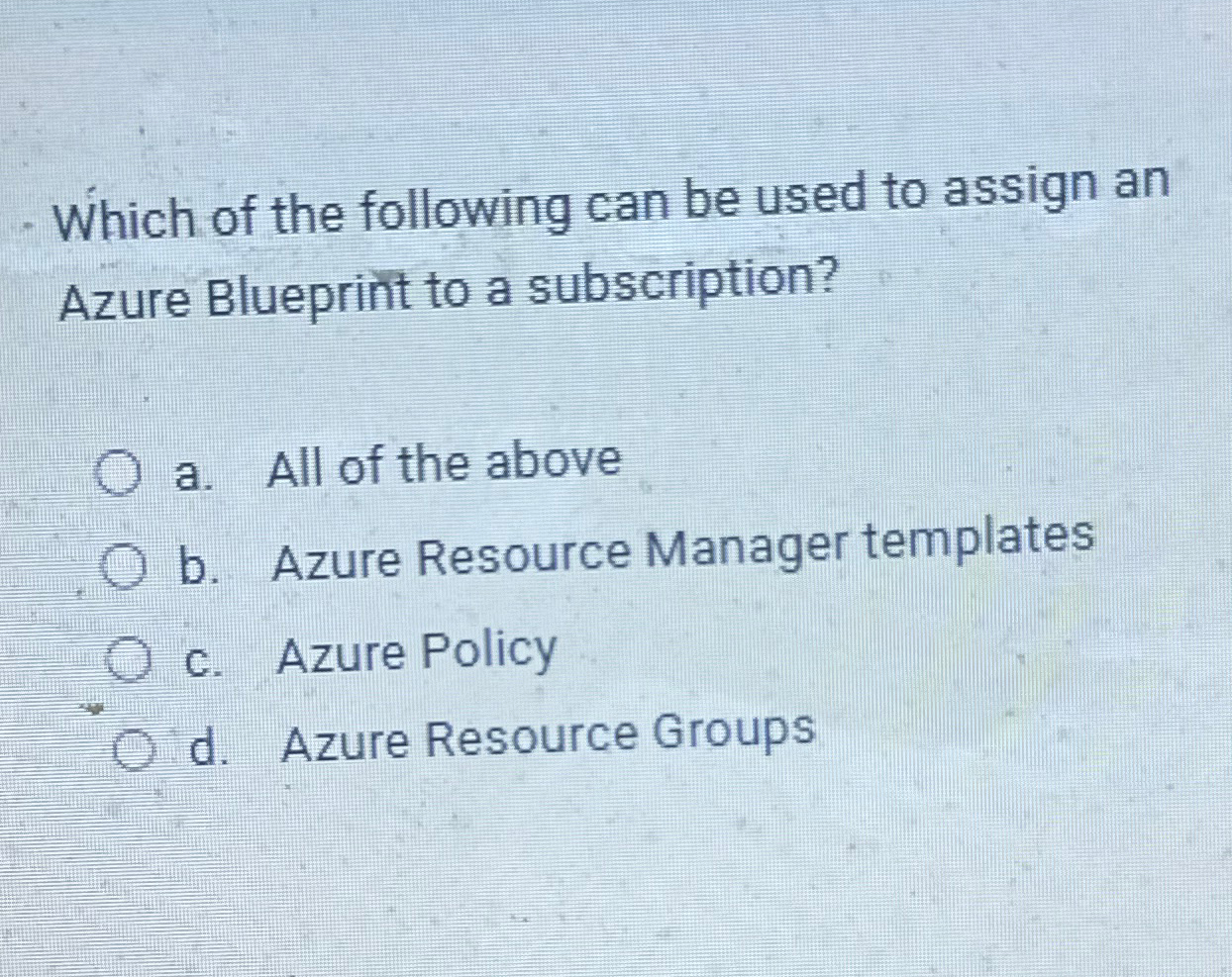 Which of the following can be used to assign an