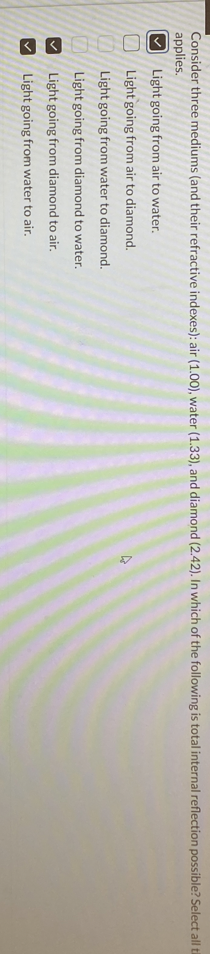 Consider three mediums ( and their refractive