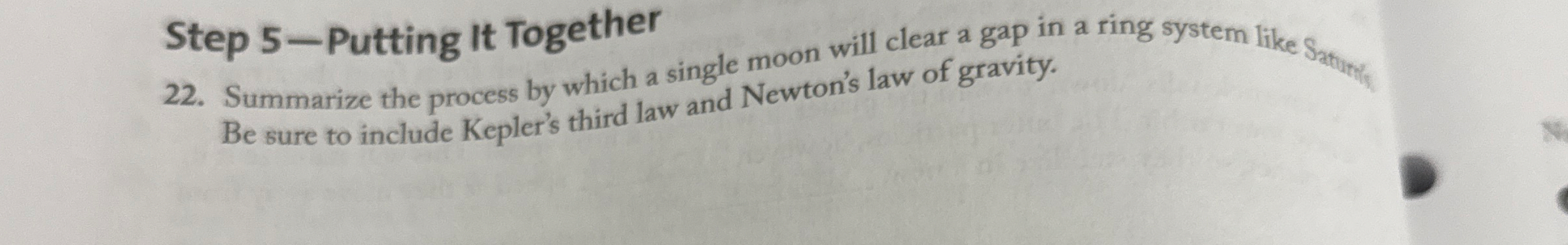 Step 5 - Putting It Together 2 2 . Summarize the