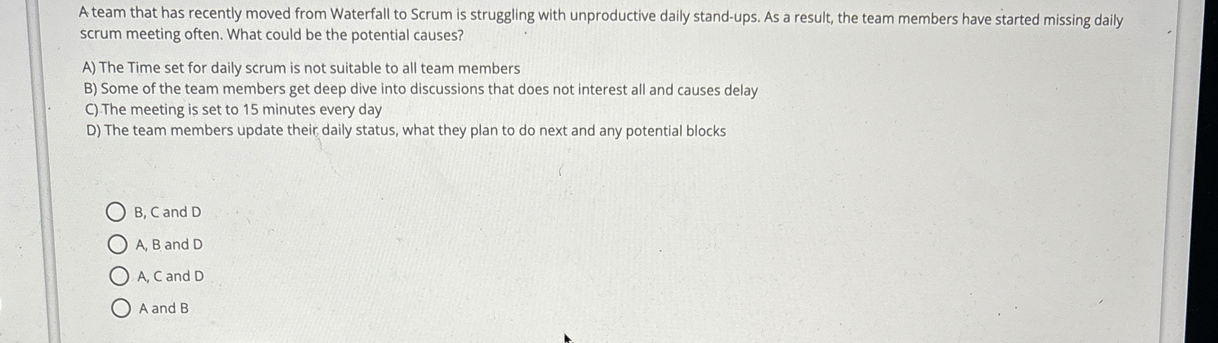 A . team that has recently moved from Waterfall