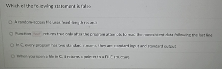 Which of the following statement is false A