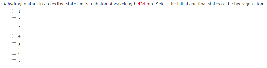 A hydrogen atom in an excited state emits a