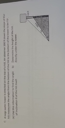 A Large water tower is orected on the top of a