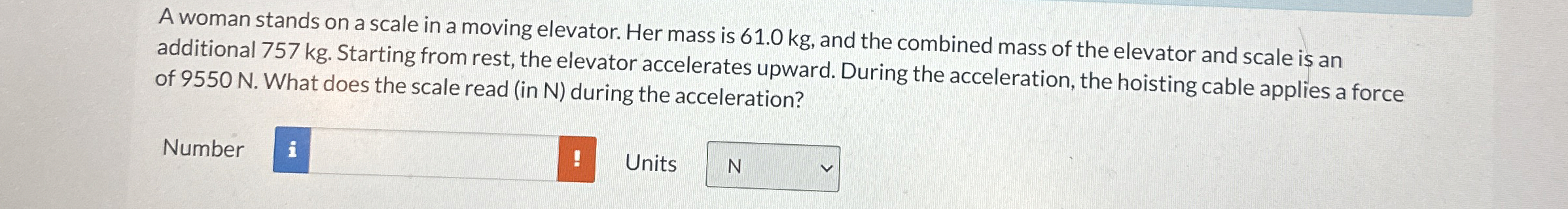 A woman stands on a scale in a moving elevator.